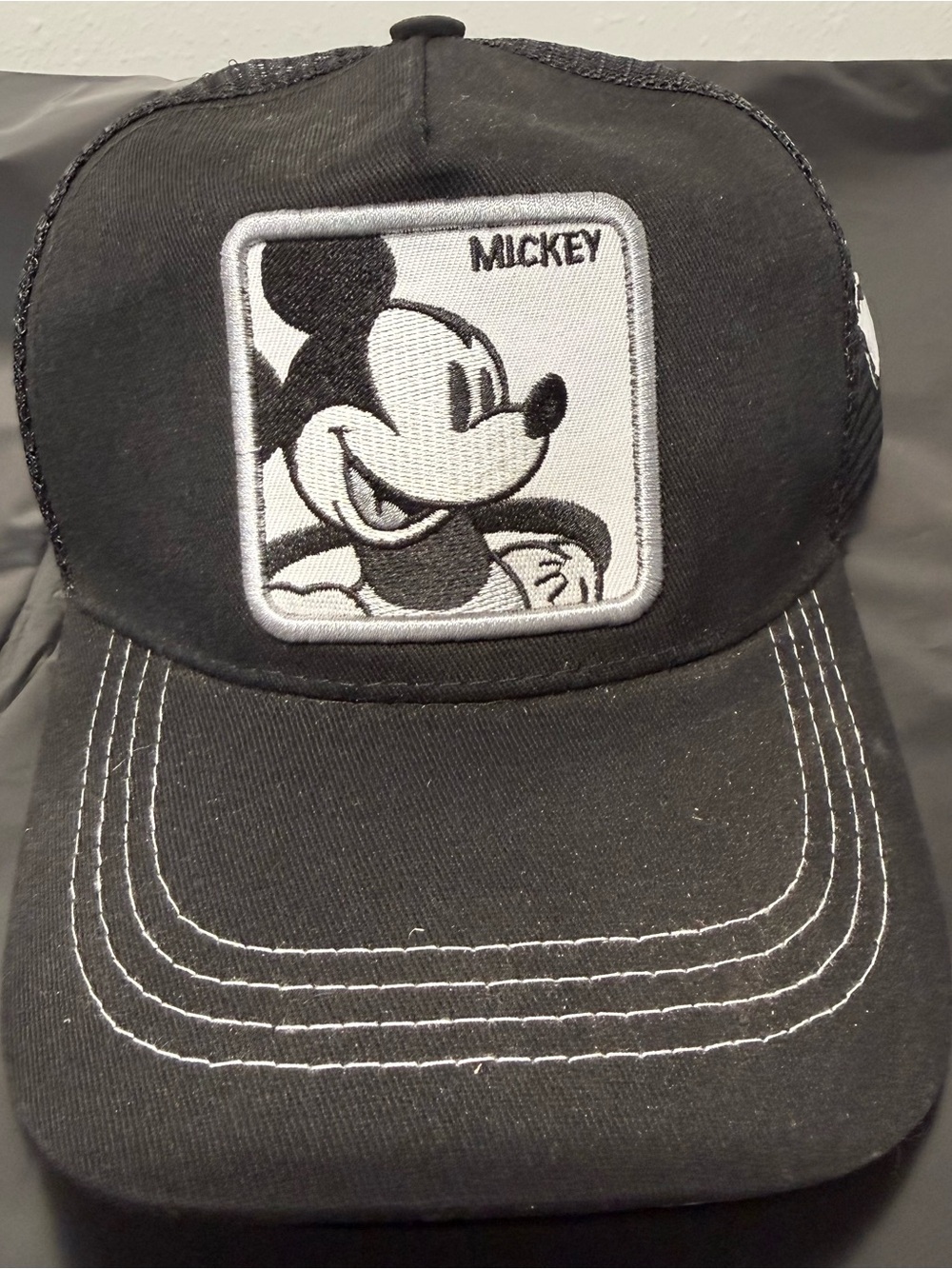 Mickey Mouse Black Trucker Cap